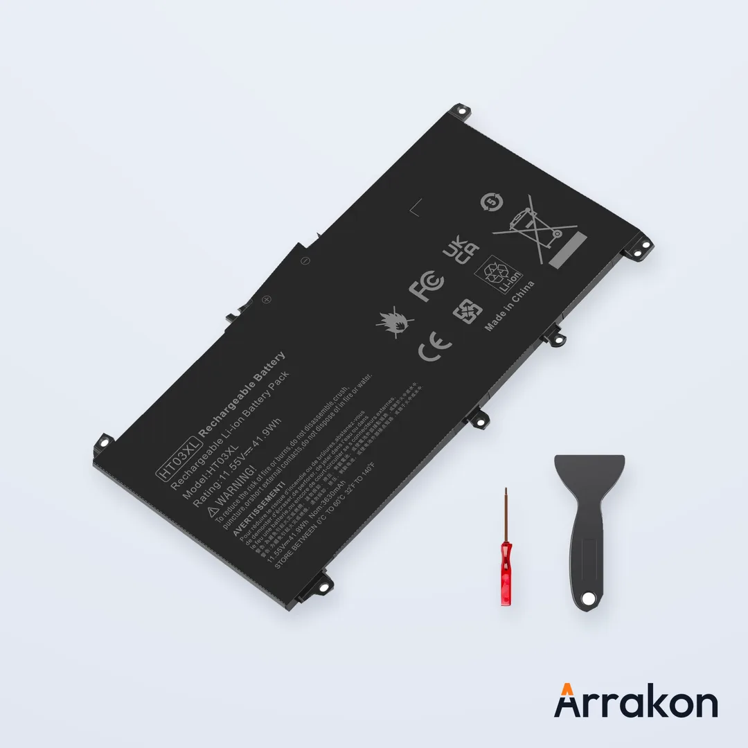HP Laptop Replacement Battery — HT03XL and HS04 Types