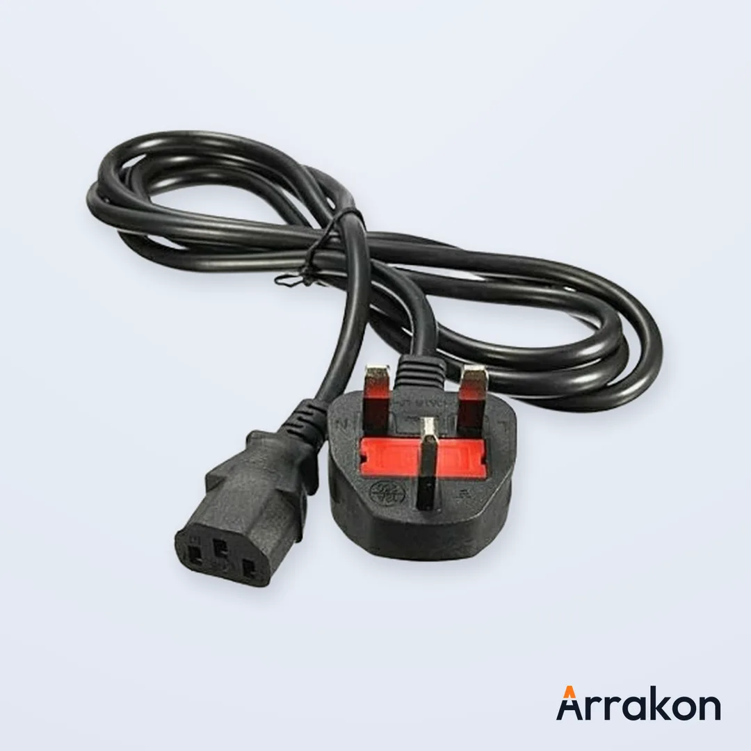 IEC C13 Desktop/Monitor Power Cable 1.5m (3-Pin)