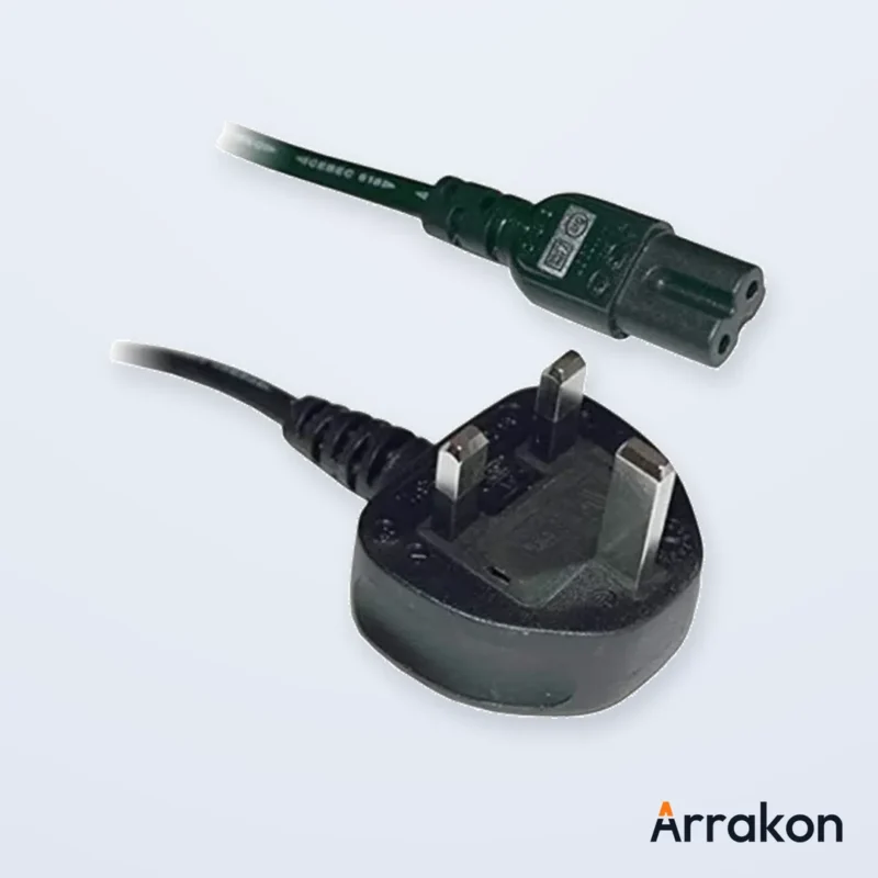 IEC C13 Desktop/Monitor Power Cable 1.5m (3-Pin), view 3 of 4