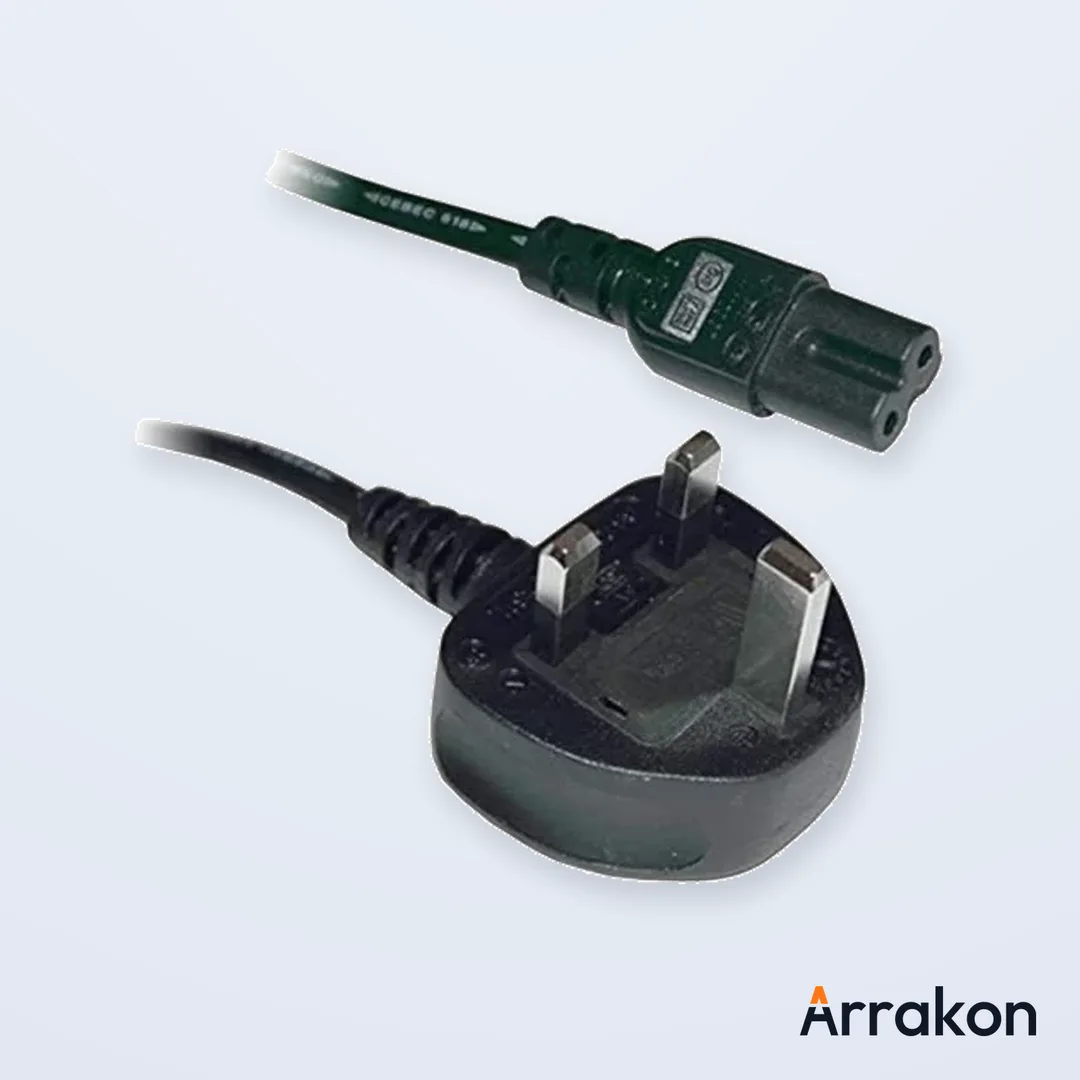 IEC C13 Desktop/Monitor Power Cable 1.5m (3-Pin)