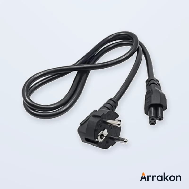 IEC C5 Cloverleaf (Mickey Mouse) Laptop AC-Adapter Power Cable 1-1.5m