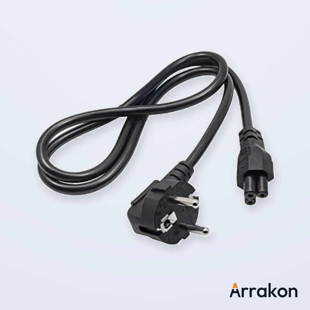 IEC C5 Cloverleaf (Mickey Mouse) Laptop AC-Adapter Power Cable 1-1.5m