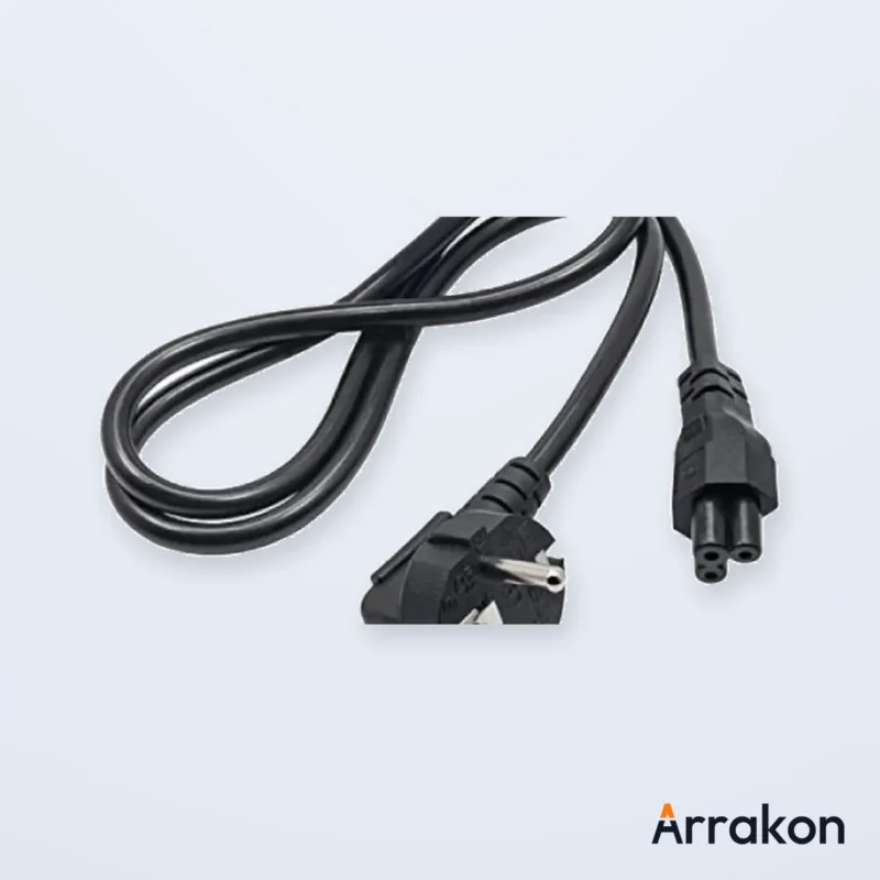 IEC C5 Cloverleaf (Mickey Mouse) Laptop AC-Adapter Power Cable 1-1.5m, view 2 of 6