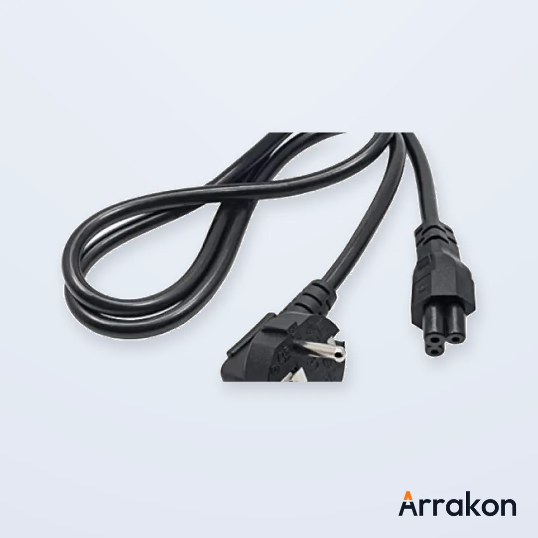 IEC C5 Cloverleaf (Mickey Mouse) Laptop AC-Adapter Power Cable 1-1.5m