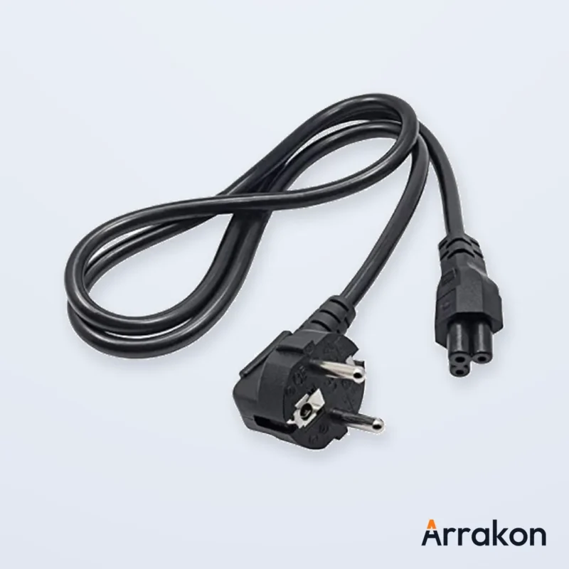 IEC C5 Cloverleaf (Mickey Mouse) Laptop AC-Adapter Power Cable 1-1.5m, view 4 of 6