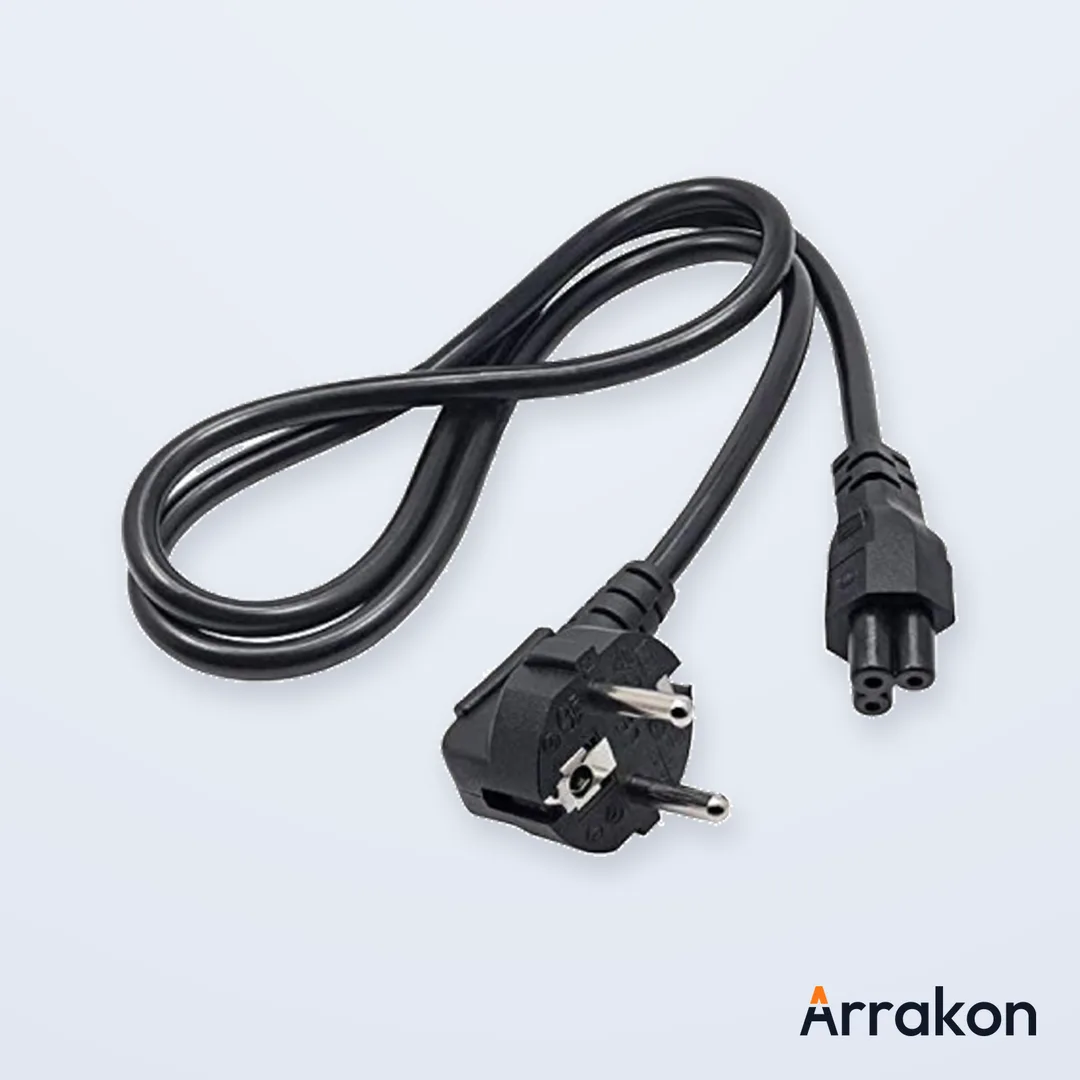 IEC C5 Cloverleaf (Mickey Mouse) Laptop AC-Adapter Power Cable 1-1.5m