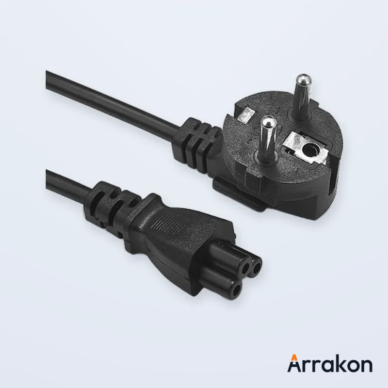 IEC C5 Cloverleaf (Mickey Mouse) Laptop AC-Adapter Power Cable 1-1.5m, view 6 of 6