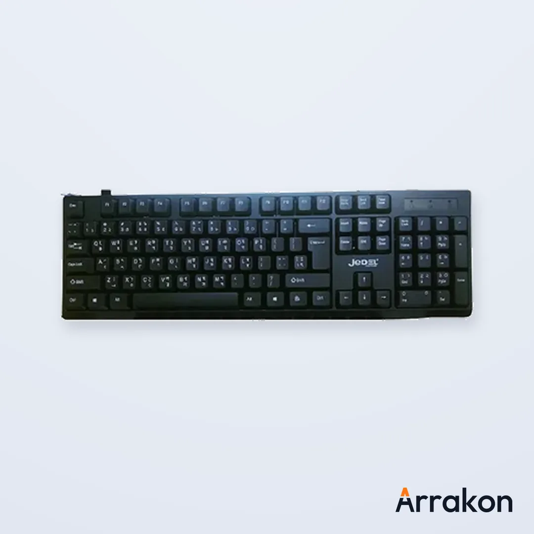Jedel K29 USB Wired Office Keyboard with Bangla