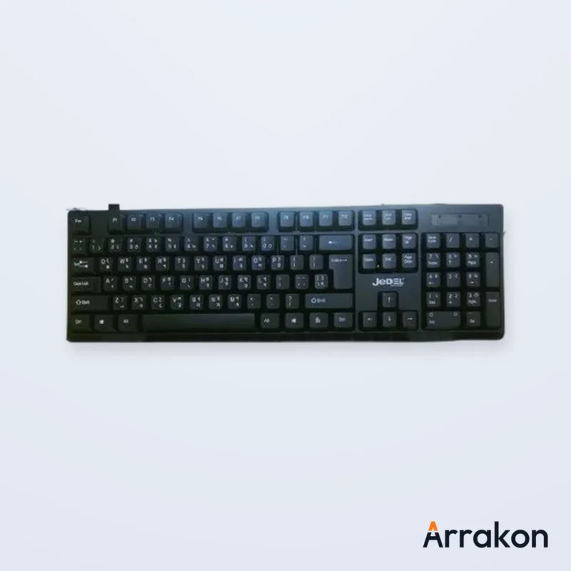 Jedel K29 USB Wired Office Keyboard with Bangla, view 4 of 8