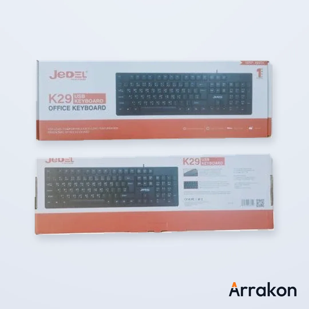 Jedel K29 USB Wired Office Keyboard with Bangla