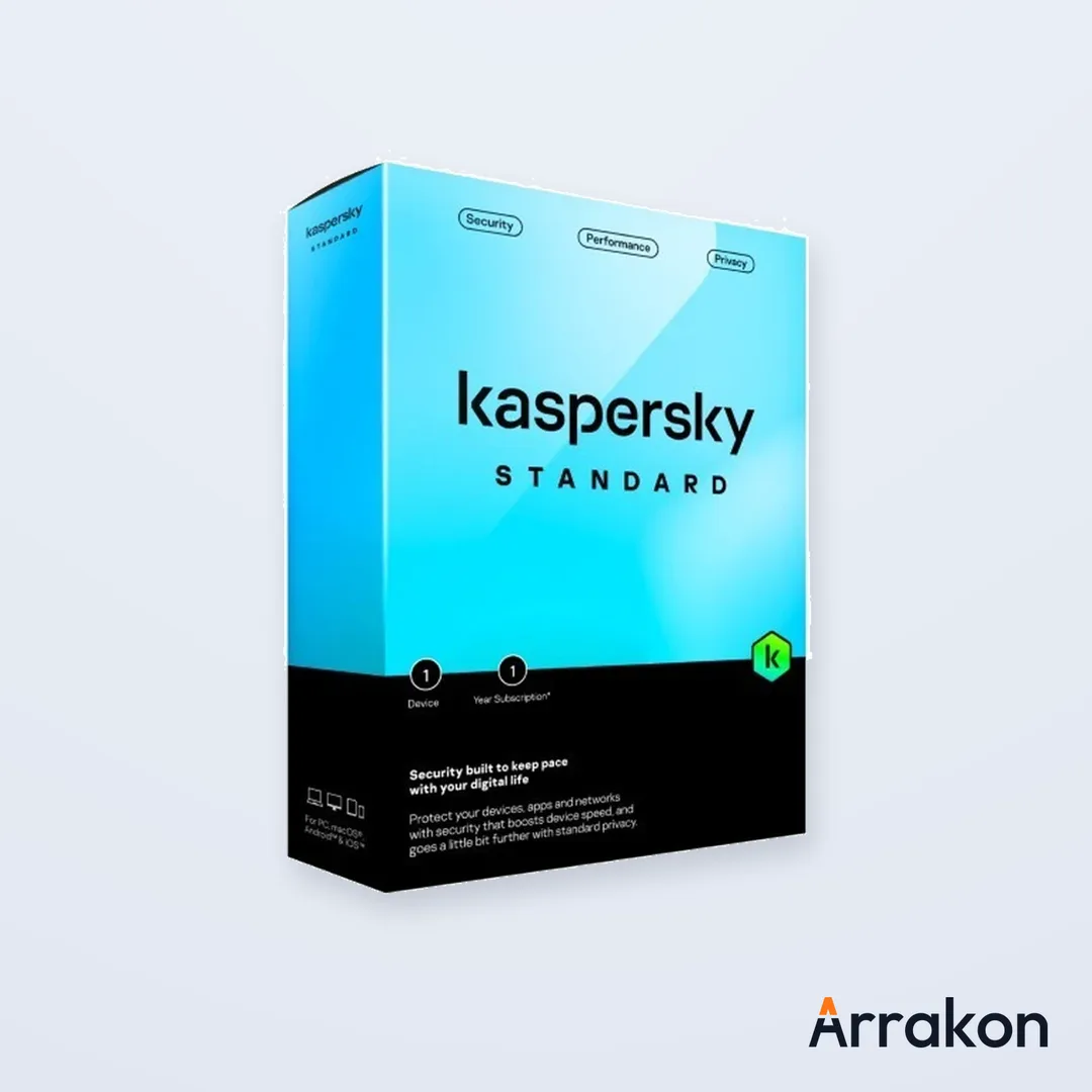 Kaspersky Standard Antivirus - 1 Device, 1 Year License (Key Card)