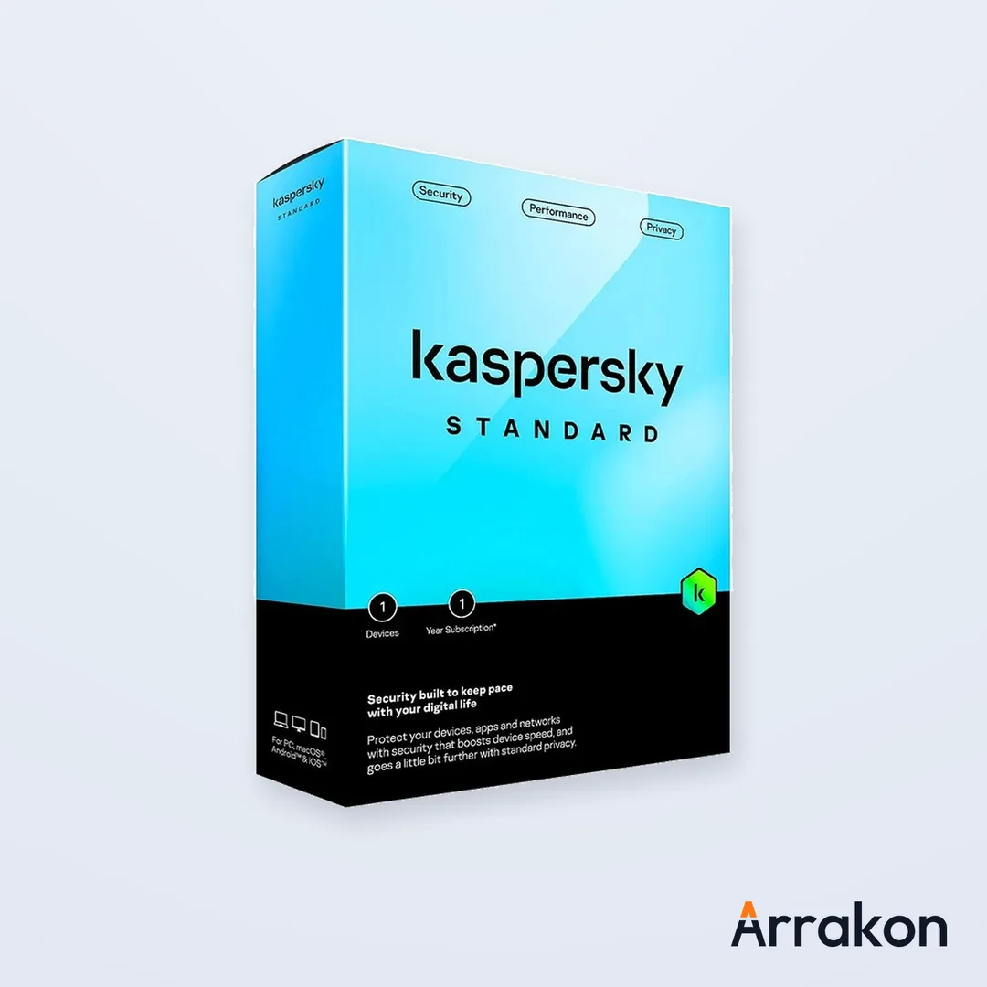 Kaspersky Standard Antivirus - 1 Device, 1 Year License (Key Card)