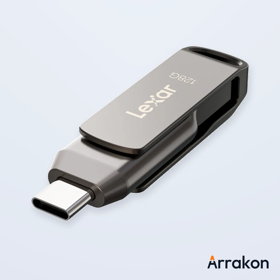Lexar JumpDrive Dual Drive D400 128GB USB 3.1 Type-C Pen Drive