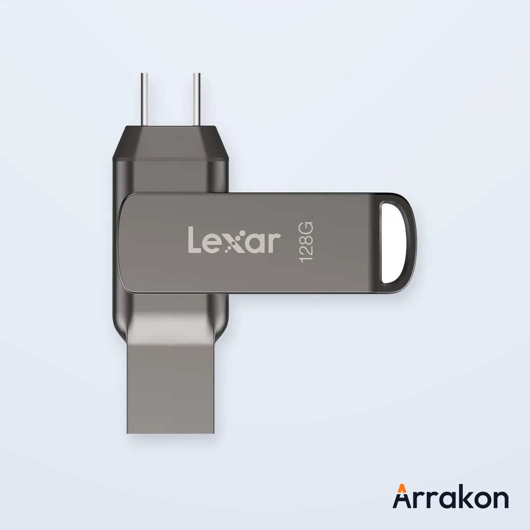 Lexar JumpDrive Dual Drive D400 128GB USB 3.1 Type-C Pen Drive