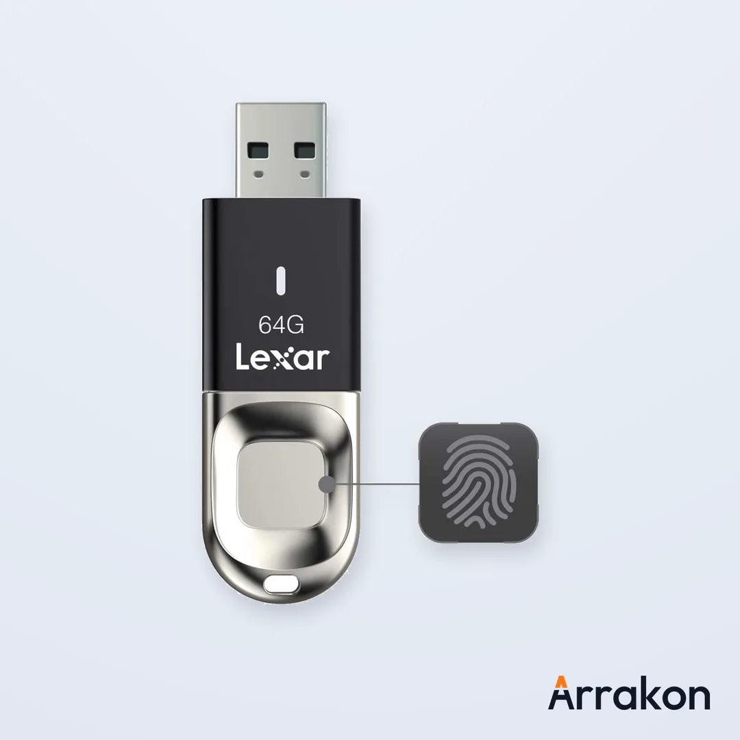 Lexar JumpDrive Fingerprint F35 64GB USB 3.0 Flash Drive
