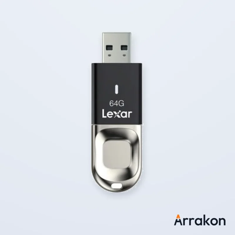 Lexar JumpDrive Fingerprint F35 64GB USB 3.0 Flash Drive, view 3 of 4