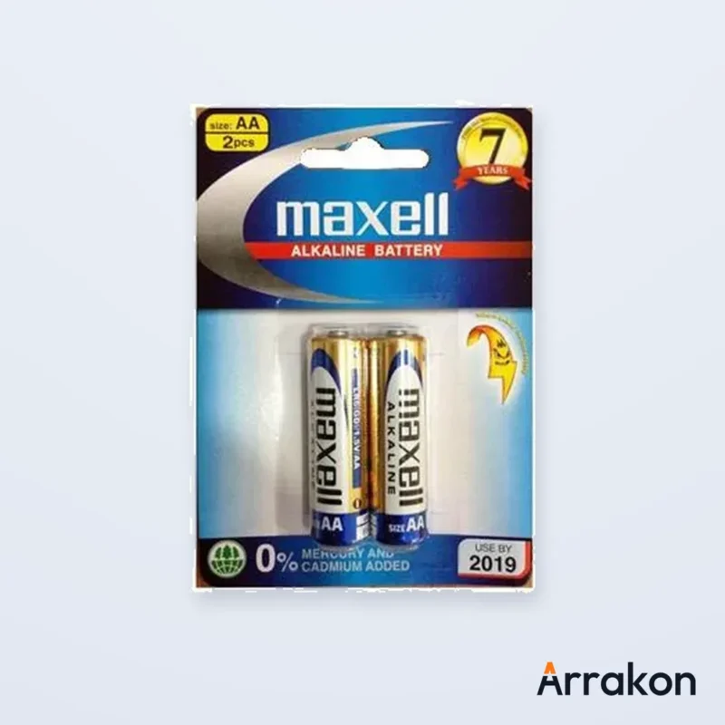 Maxell Alkaline AA/LR6 1.5V Battery (1 Pair / 2 Cells)