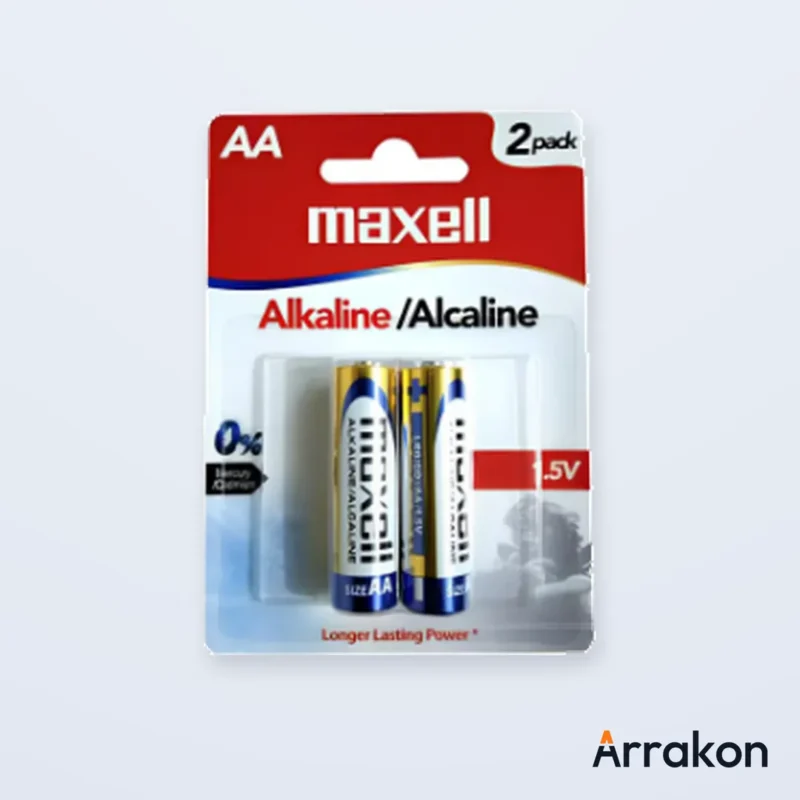 Maxell Alkaline AA/LR6 1.5V Battery (1 Pair / 2 Cells), view 11 of 11