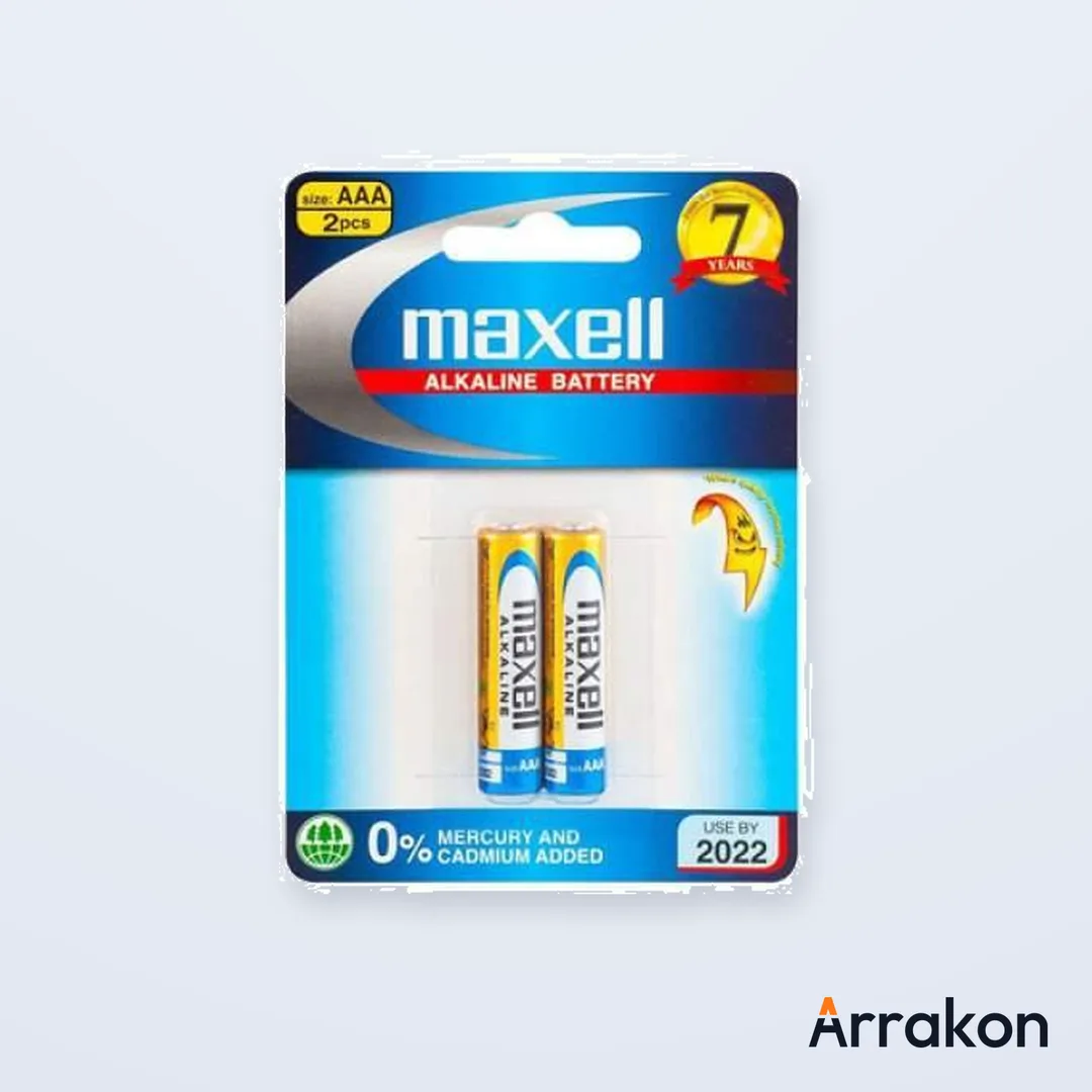 Maxell Alkaline AAA/LR03 1.5V Battery (1 Pair / 2 Cells)