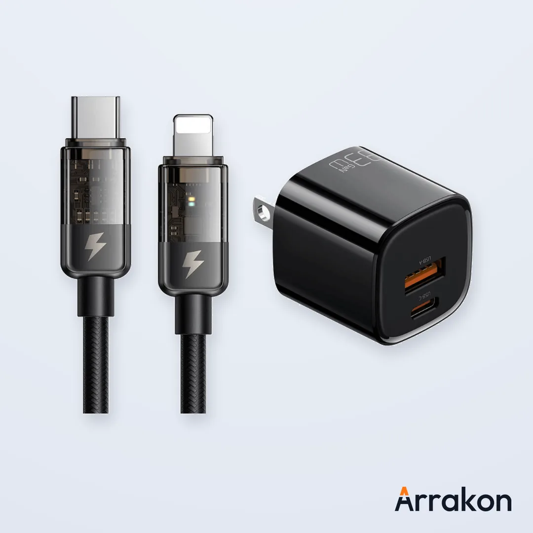 Mcdodo CA-316 36W USB-C to Lightning Auto Power-Off Charging & Data Cable, 1.2m/1.8m, Black