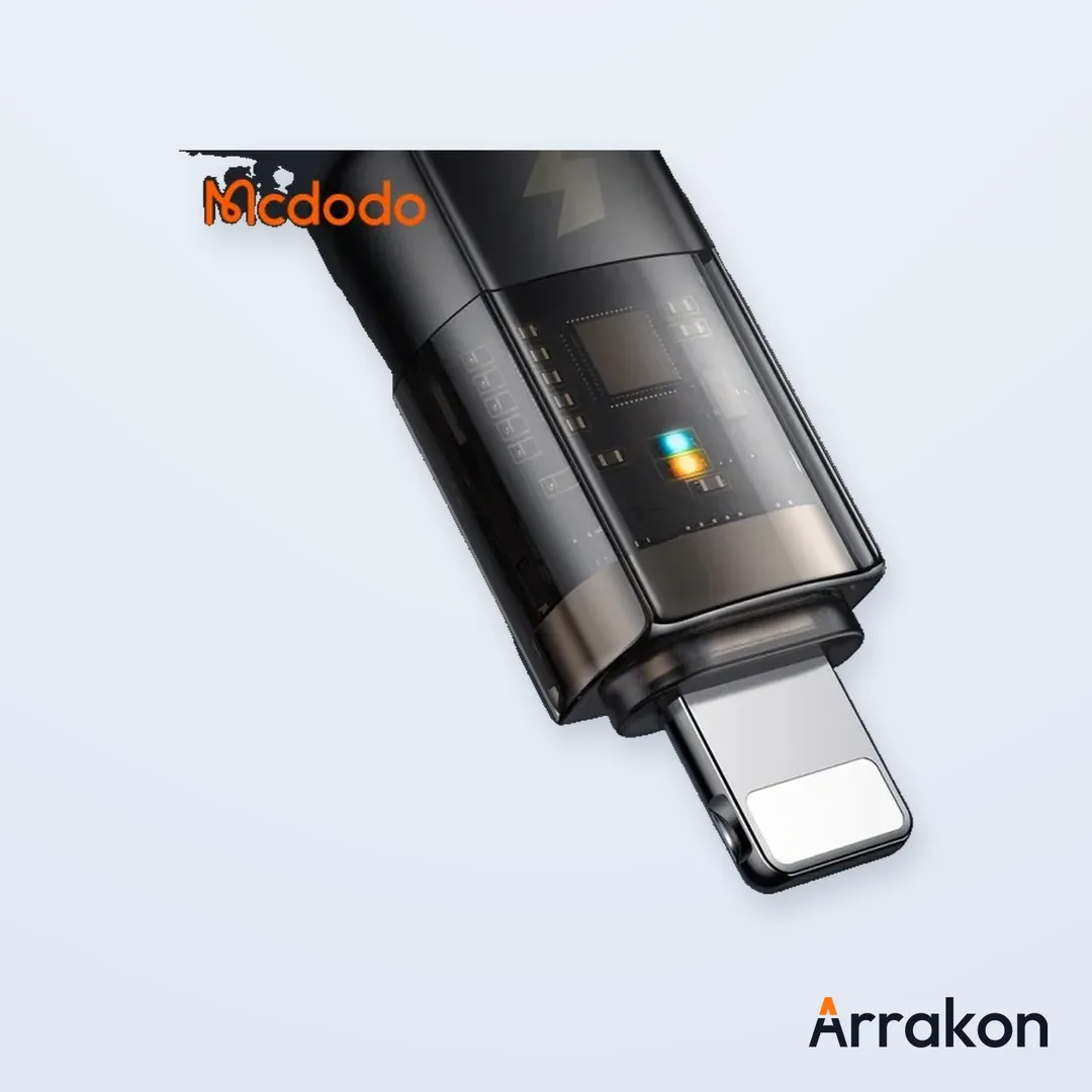 Mcdodo CA-316 36W USB-C to Lightning Auto Power-Off Charging & Data Cable, 1.2m/1.8m, Black