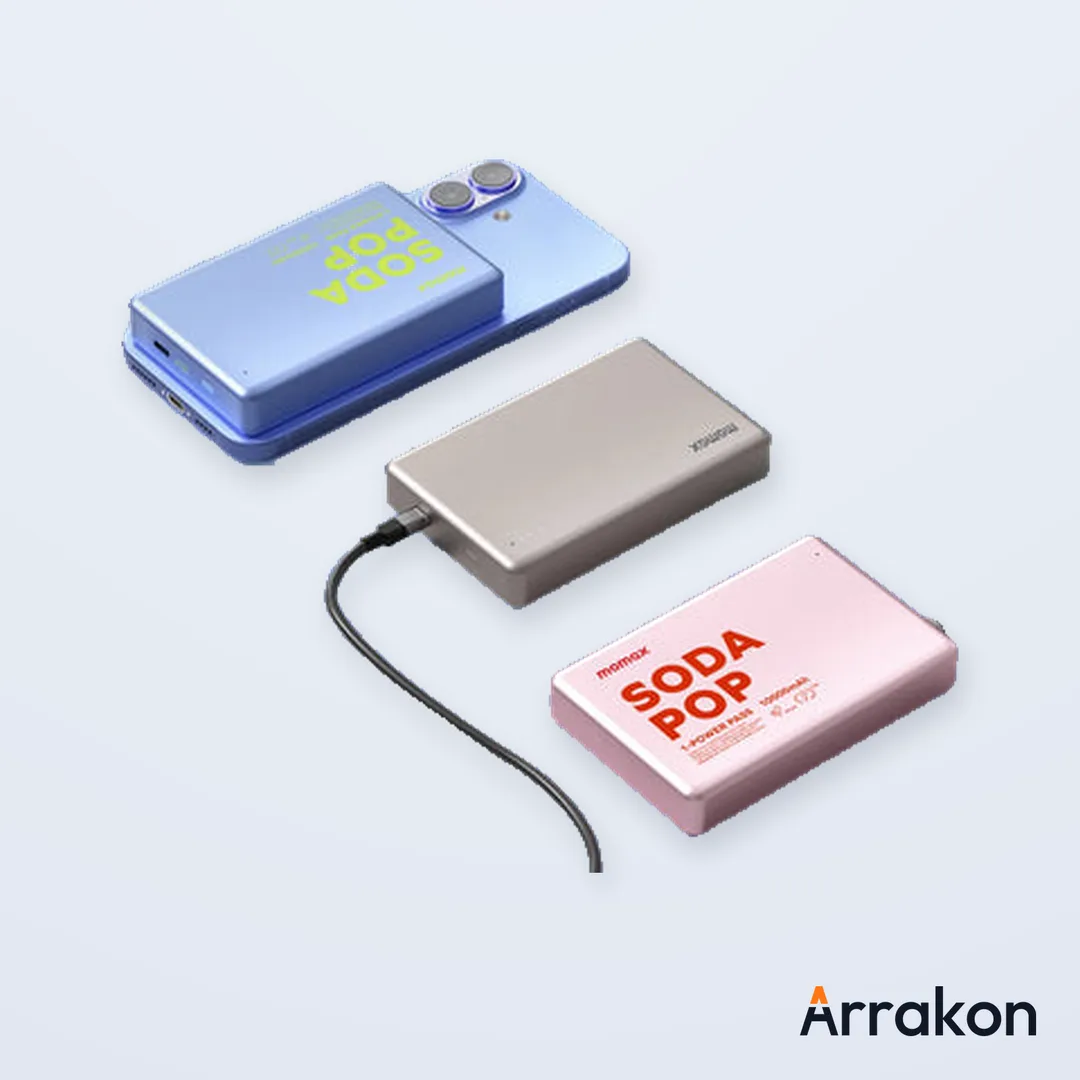 Momax 1-Power Pass Soda Pop 10000mAh Magnetic Wireless Power Bank (MagSafe Compatible)