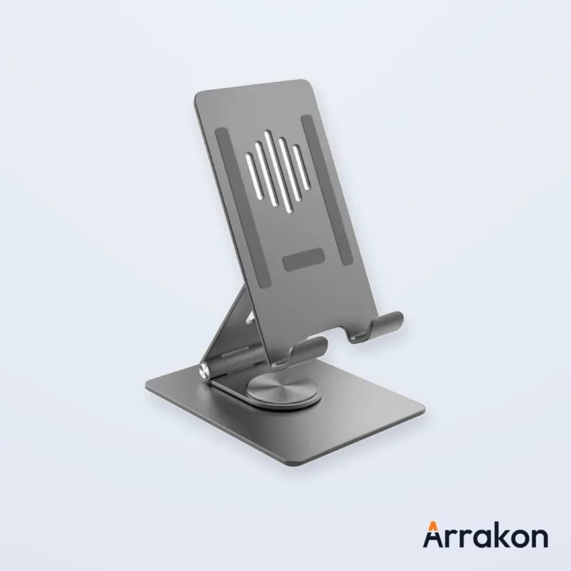 Multi-Angle Foldable Aluminum Tablet Stand (Mid), view 3 of 4