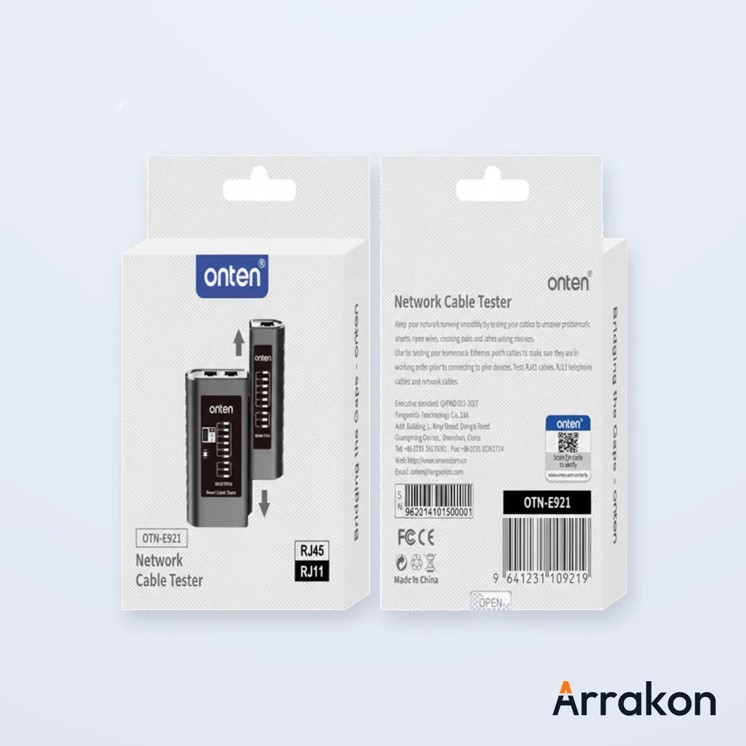 Onten OTN-E921 RJ45/RJ11 Network Cable Tester
