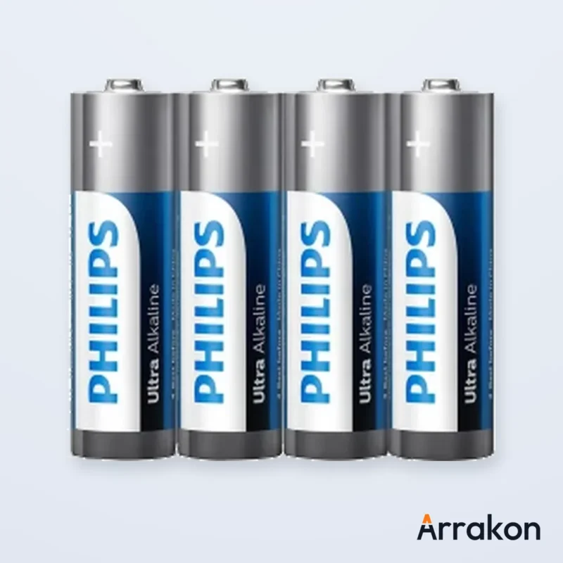 Philips Ultra Alkaline AA LR6 Battery, 2-Pack