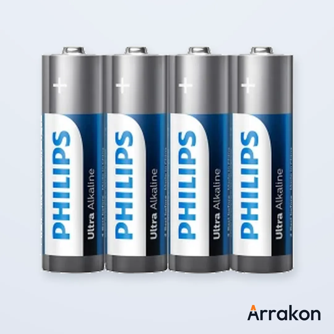 Philips Ultra Alkaline AA LR6 Battery, 2-Pack