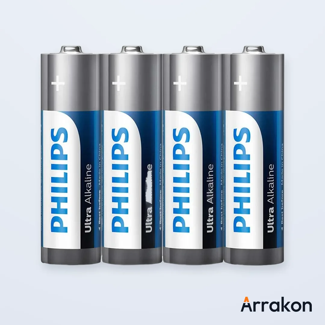 Philips Ultra Alkaline AA LR6 Battery, 2-Pack