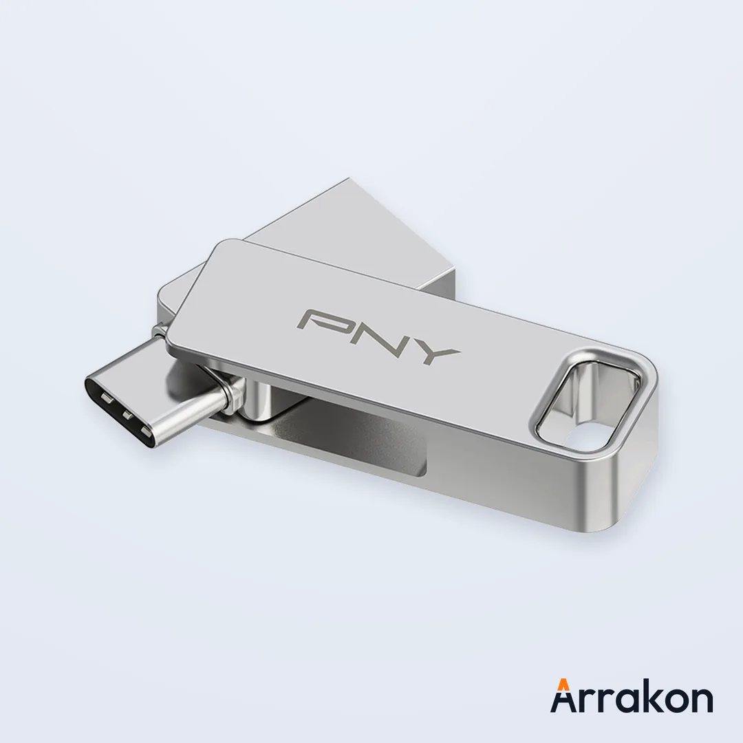 PNY DUO LINK 128GB USB 3.2 Type-C Dual Flash Drive