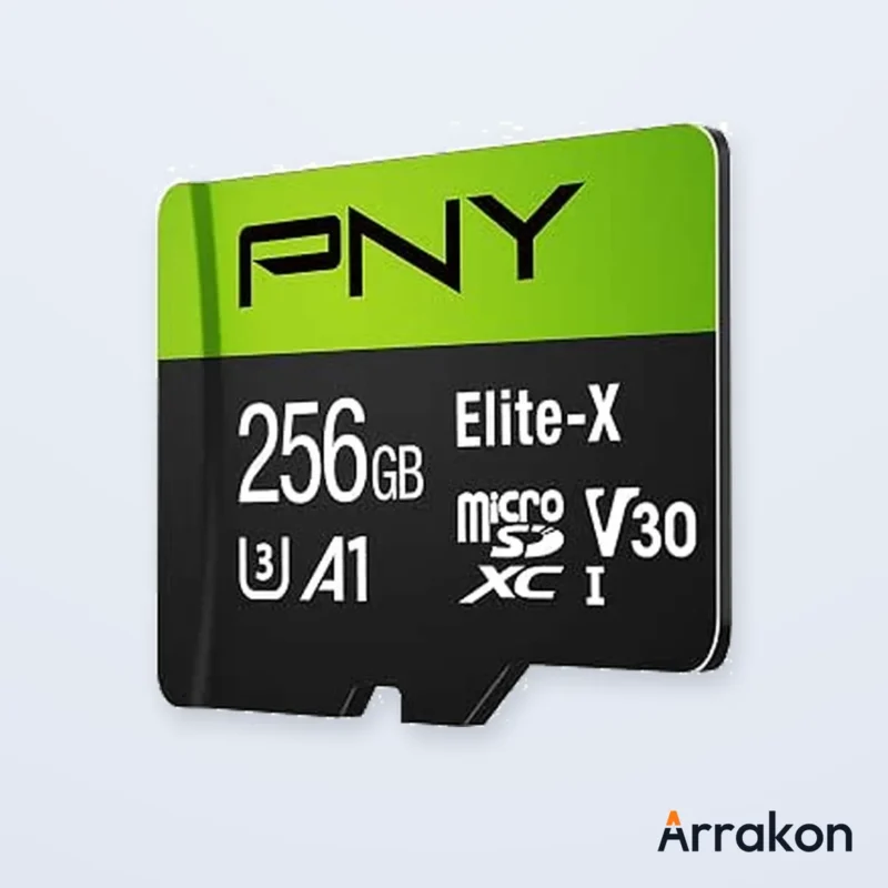 PNY Elite-X 256GB microSDXC Memory Card with SD Adapter, Class 10, UHS-I, U3, V30, A1, view 5 of 6