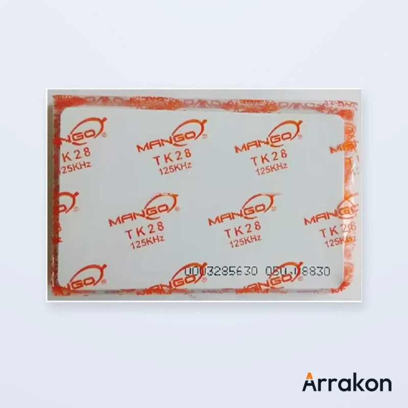Printable Blank PVC RFID Proximity Card — CR80, 125kHz (EM/TK4100) or 13.56MHz, White Glossy, ID-Printer Ready, view 1 of 8