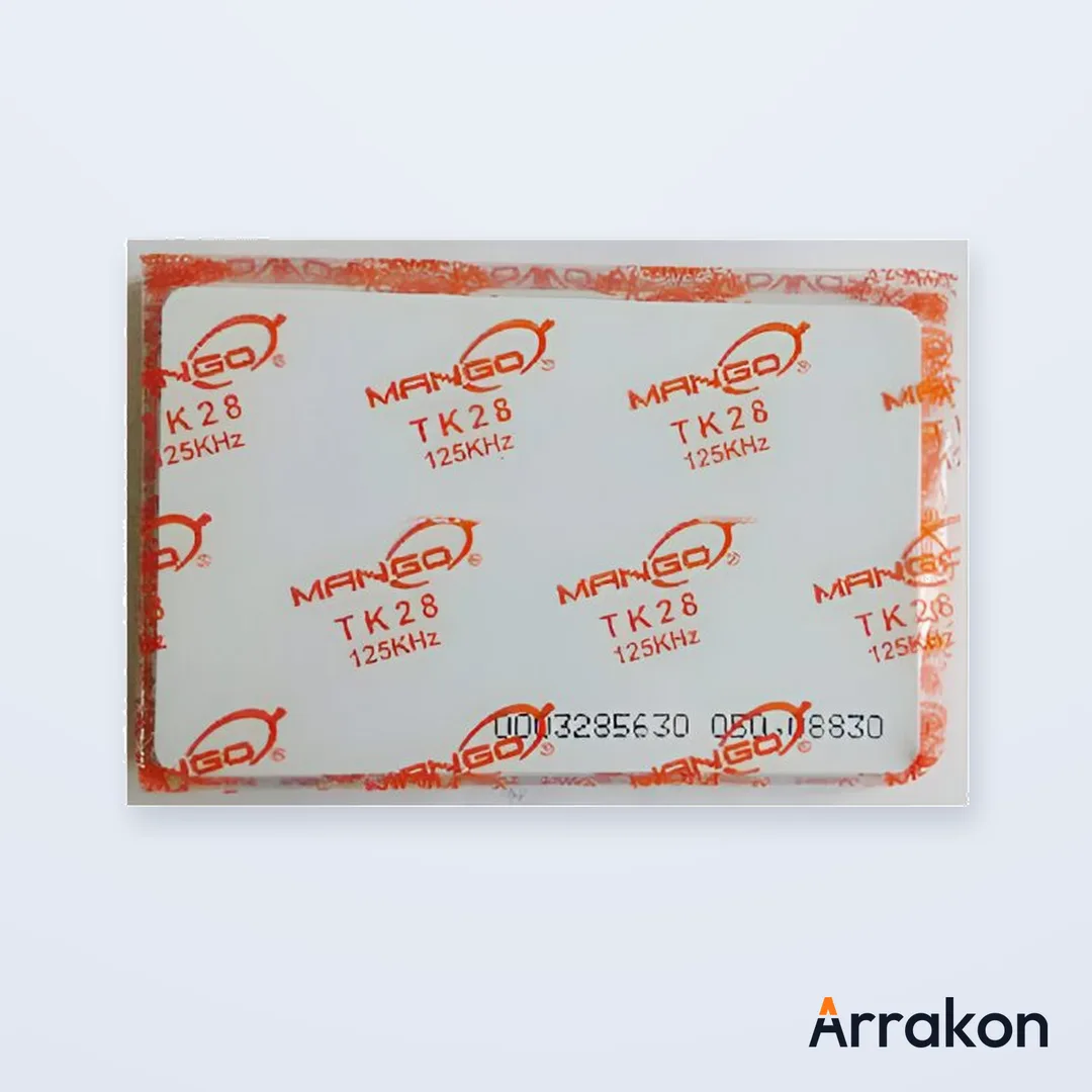 Printable Blank PVC RFID Proximity Card — CR80, 125kHz (EM/TK4100) or 13.56MHz, White Glossy, ID-Printer Ready
