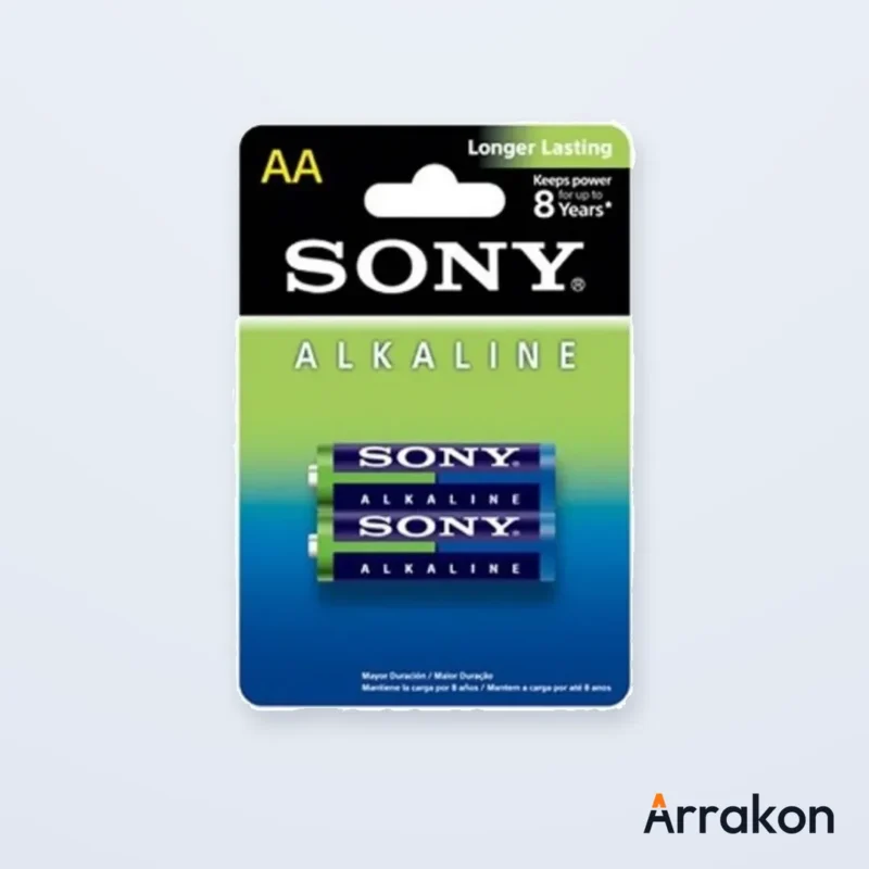 Sony Alkaline AM3 AA/LR6 1.5V Battery — Blister Pack of 2 Cells (1 Pair), view 2 of 6