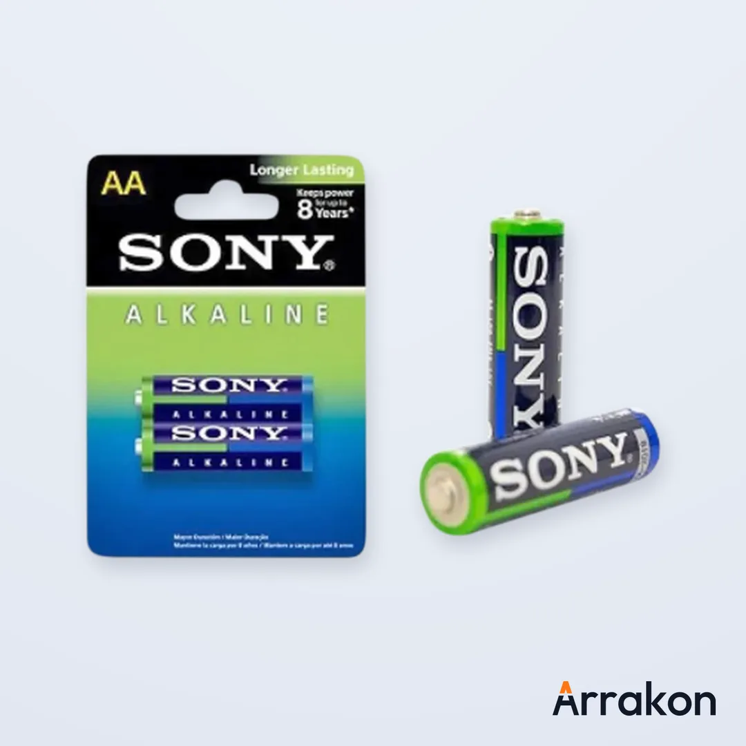Sony Alkaline AM3 AA/LR6 1.5V Battery — Blister Pack of 2 Cells (1 Pair)