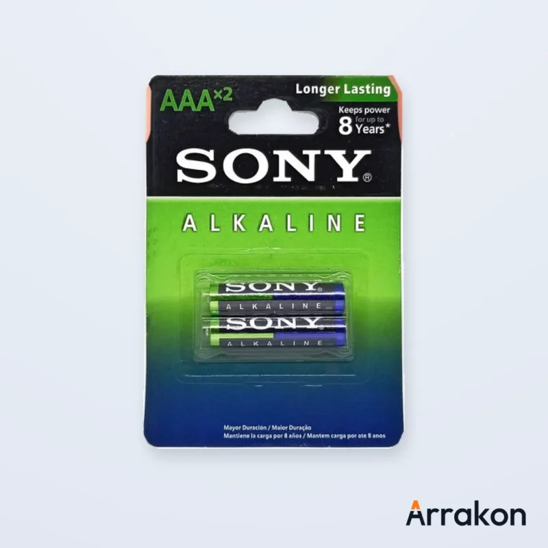 Sony Alkaline AM4 AAA/LR03 1.5V Battery — Blister Pack of 2 Cells (1 Pair), view 3 of 8