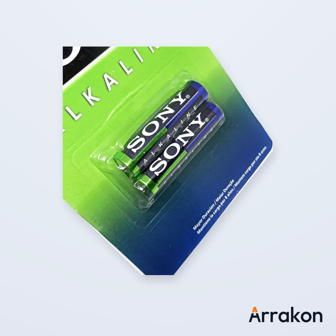 Sony Alkaline AM4 AAA/LR03 1.5V Battery — Blister Pack of 2 Cells (1 Pair)
