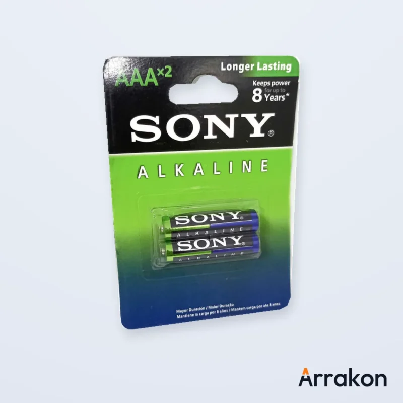 Sony Alkaline AM4 AAA/LR03 1.5V Battery — Blister Pack of 2 Cells (1 Pair), view 5 of 8