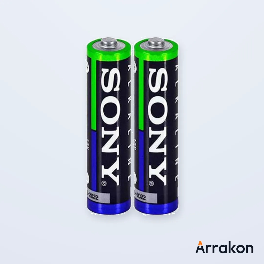 Sony Alkaline AM4 AAA/LR03 1.5V Battery — Blister Pack of 2 Cells (1 Pair)