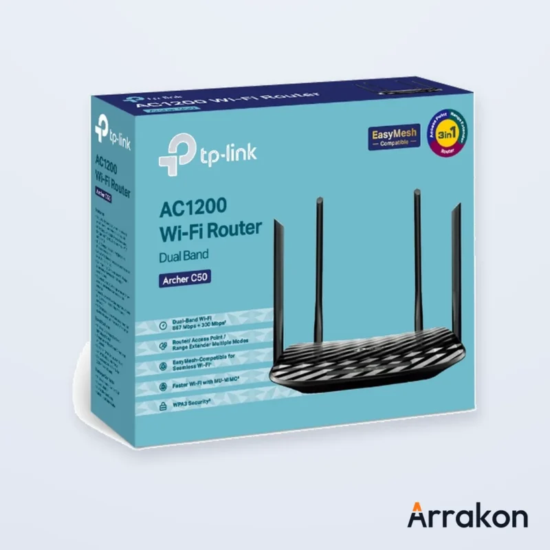 TP-Link Archer C50 AC1200 Wireless Dual-Band Router, view 8 of 11