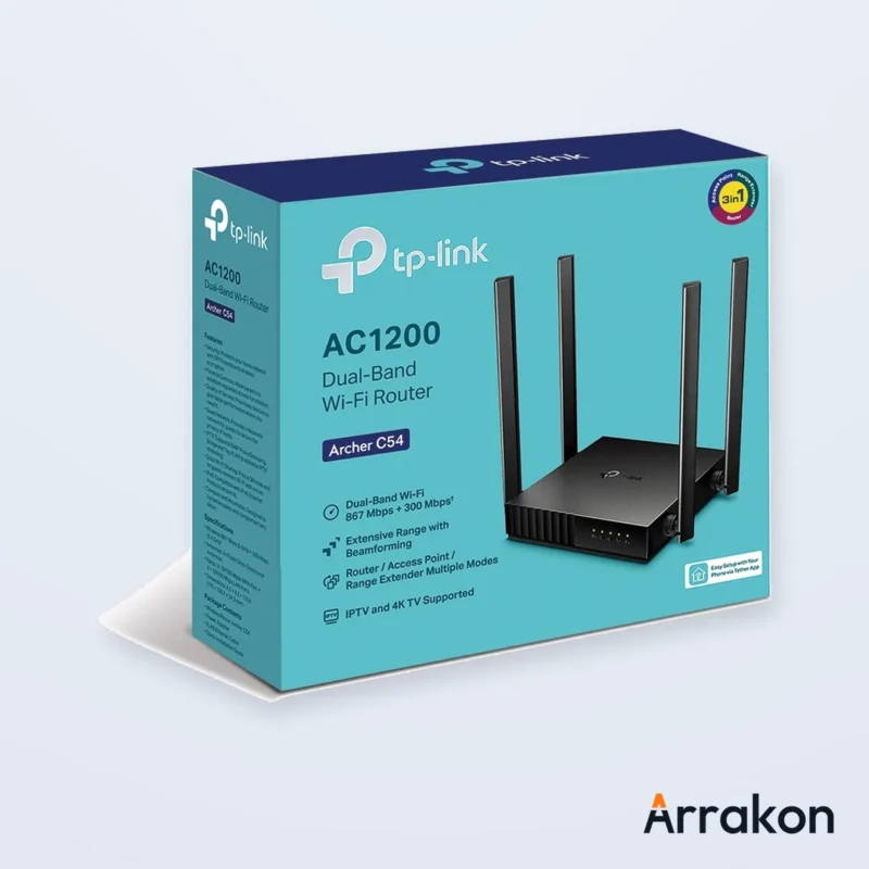 TP-Link Archer C54 AC1200 Dual-Band Wi-Fi Router, view 4 of 8