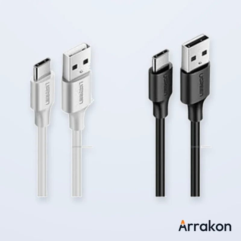 UGREEN 60116 USB-A 2.0 to USB-C Charging & Data Cable, Nickel-Plated, 1m, Black, view 9 of 10