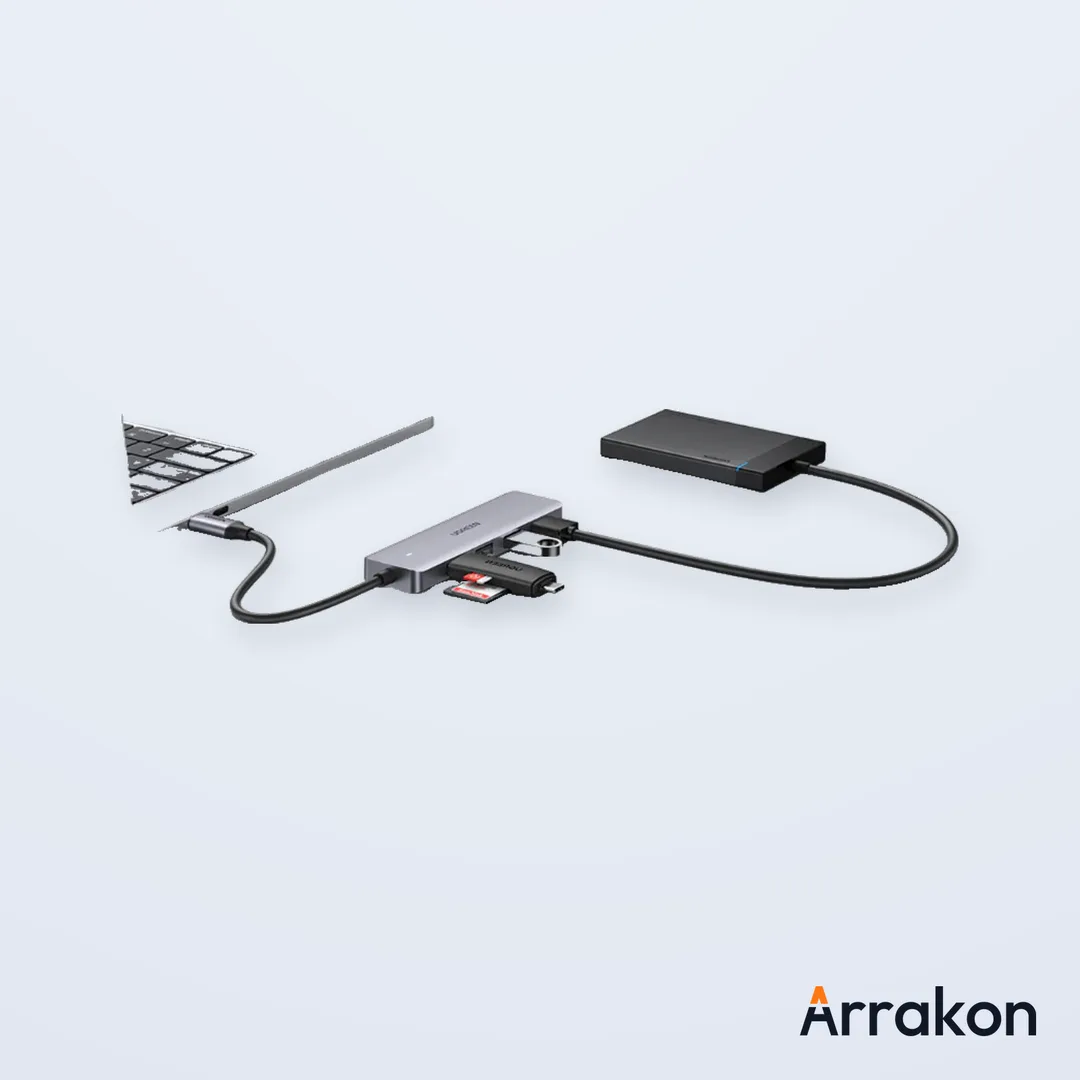 UGREEN CM219 4-Port USB 3.0 Hub (USB-A Male to 4x USB-A Female, 0.15m Cable) #25851