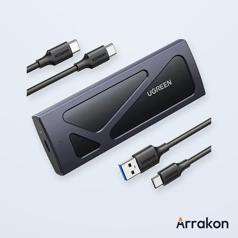 UGREEN CM400 (#10902) M.2 NVMe SSD Enclosure, USB 3.1 Gen 2 10Gbps, M-Key, view 4 of 11