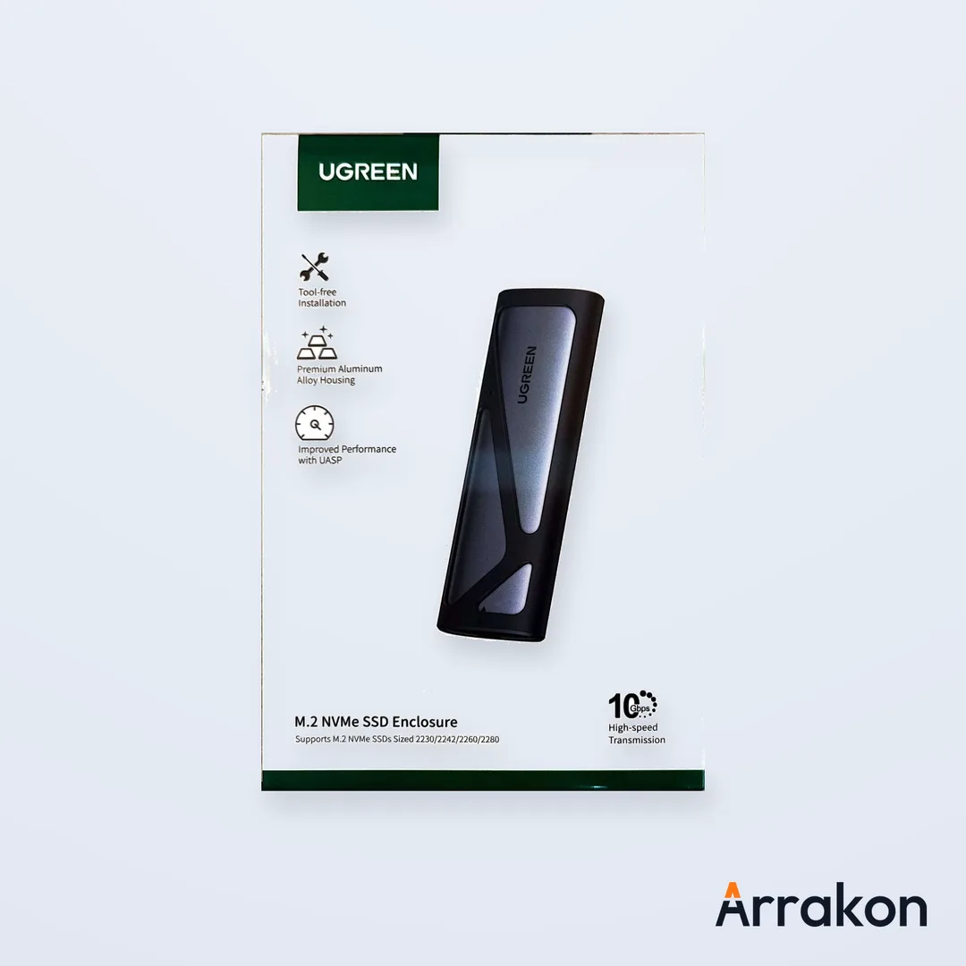 UGREEN CM400 (#10902) M.2 NVMe SSD Enclosure, USB 3.1 Gen 2 10Gbps, M-Key