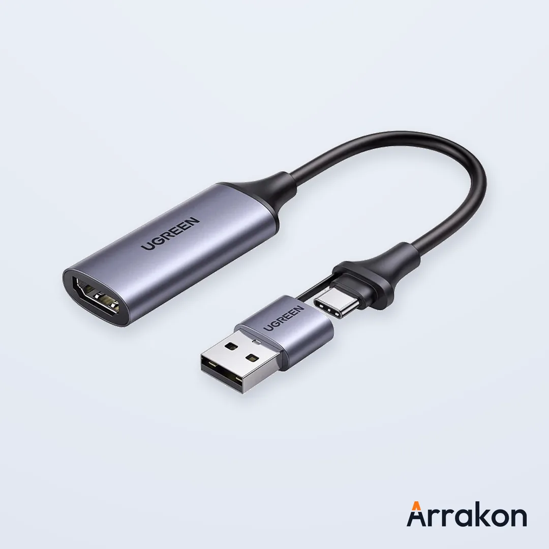 UGREEN CM489 HDMI (Female) to USB-C & USB-A (Male) 4K Video Capture Card #40189