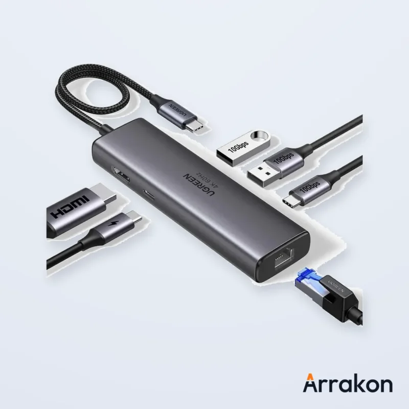 UGREEN CM512 (45000) 6-in-1 Multifunctional USB-C Hub, view 3 of 10