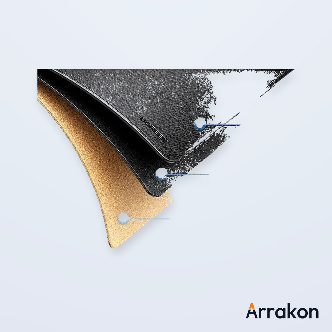 UGREEN LP903 Leather Desk Mat / Mouse Pad, XXL 800x400x2mm (Black)